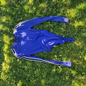 Long-Sleeved Bright Blue One Piece